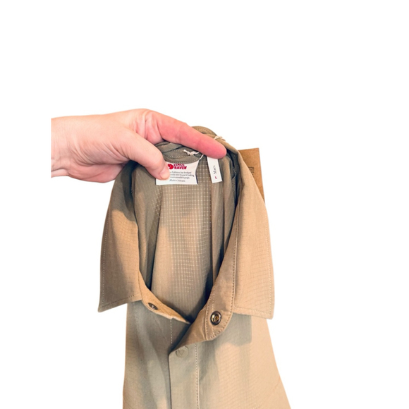 Men's Fjallraven Ahiske Trekking Shirt l Light Olive k19 - Picture 3 of 4